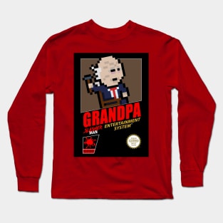 John Dugan "Grandpa" retro 8-bit horror gaming Long Sleeve T-Shirt